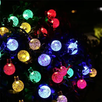 10 M 20 M 30 M 50 M Vianočné Osvetlenie Vonkajšie LED Lampa String Ľahké Nepremokavé Záhrada Vianočný Stromček Svadobné Party Dekorácie 220v EÚ