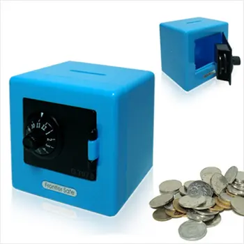 1PC Mini Peniaze Boxy kombinačným Zámkom Peniaze, Mince Uloženie Bankoviek Peňažné Prasiatko Vklad Trezor Skladovanie Prípade Dar Kód Banky