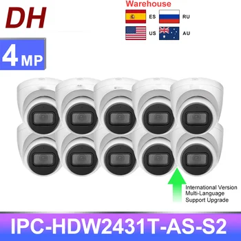 Dahua IP Kamera 4MP IPC-HDW2431T-AKO-S2 HD PoE Vstavaný Mikrofón IP67 KAMEROVÝ Bezpečnostný Domov Ochranu Fotoaparátu Vnútorný Cam IPC APP