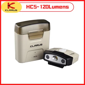 Klarus HC5 Snímač Pohybu Svetlometu 120Lumen USB Nabíjateľné Kompaktný Klobúk Klip Svetlo Zabudované v 500mAh batérie LED Svetlomet