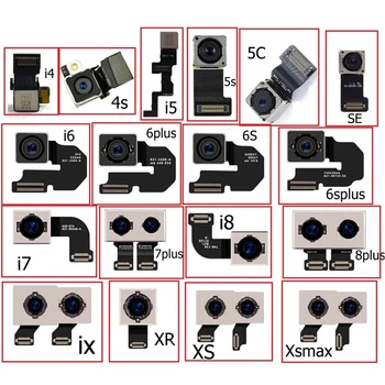 Pôvodné Hlavné Zadná Kamera pre iphone 4 4S 5 5S SE 5C 6 6 7 8 Plus X XS XS Max XR Zadná Kamera Flex Kábel Páse s nástrojmi 100% Testované OK