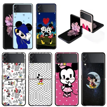 Shockproof Pevného Módy Nové Mobilné Pokrytie Mickey Mouse Láska Pre Samsung Galaxy Z Flip 3 5G Black Fundas Telefón Prípade